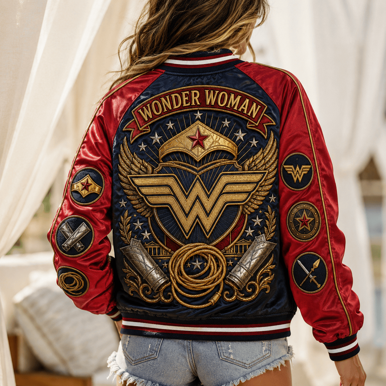 PREMIUM WDWM SATIN BASEBALL JACKET PDL