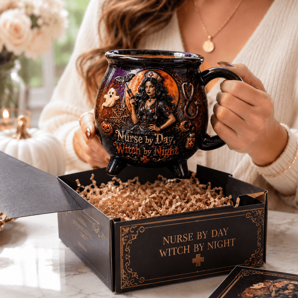 Premium NURSE Witch Cauldron Mug NPL
