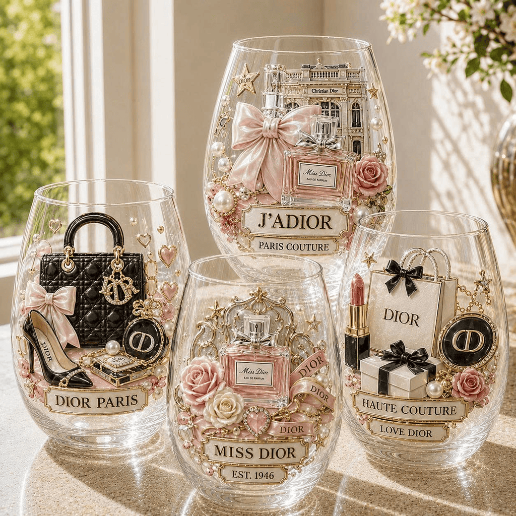 Premium DIOR Wine Glass Cup TTN
