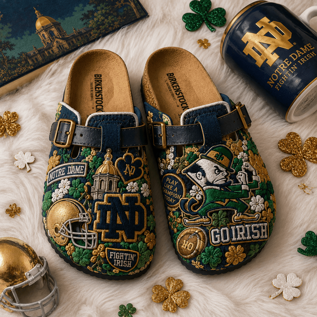 PREMIUM NDFI MINK SUEDE CLOGS TTNL