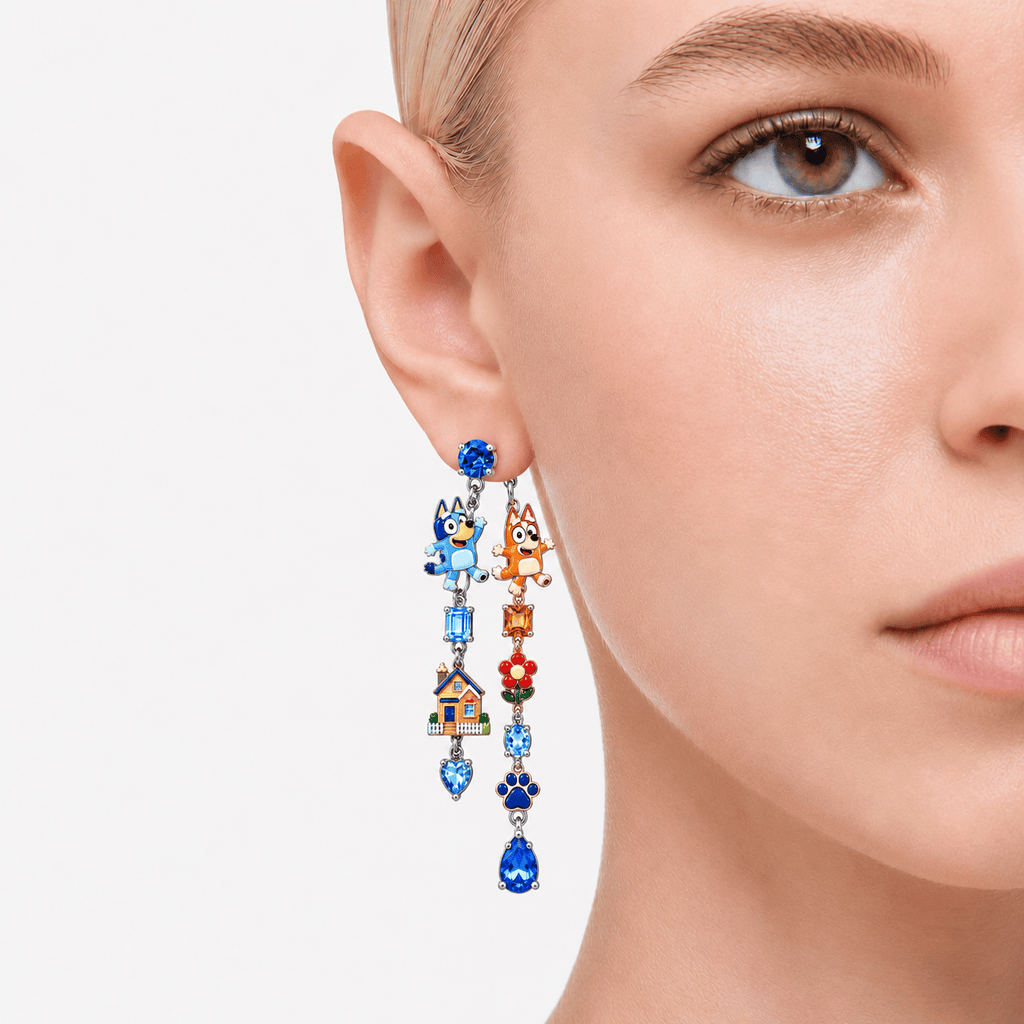 Premium BLU Dangle Earrings NTNA